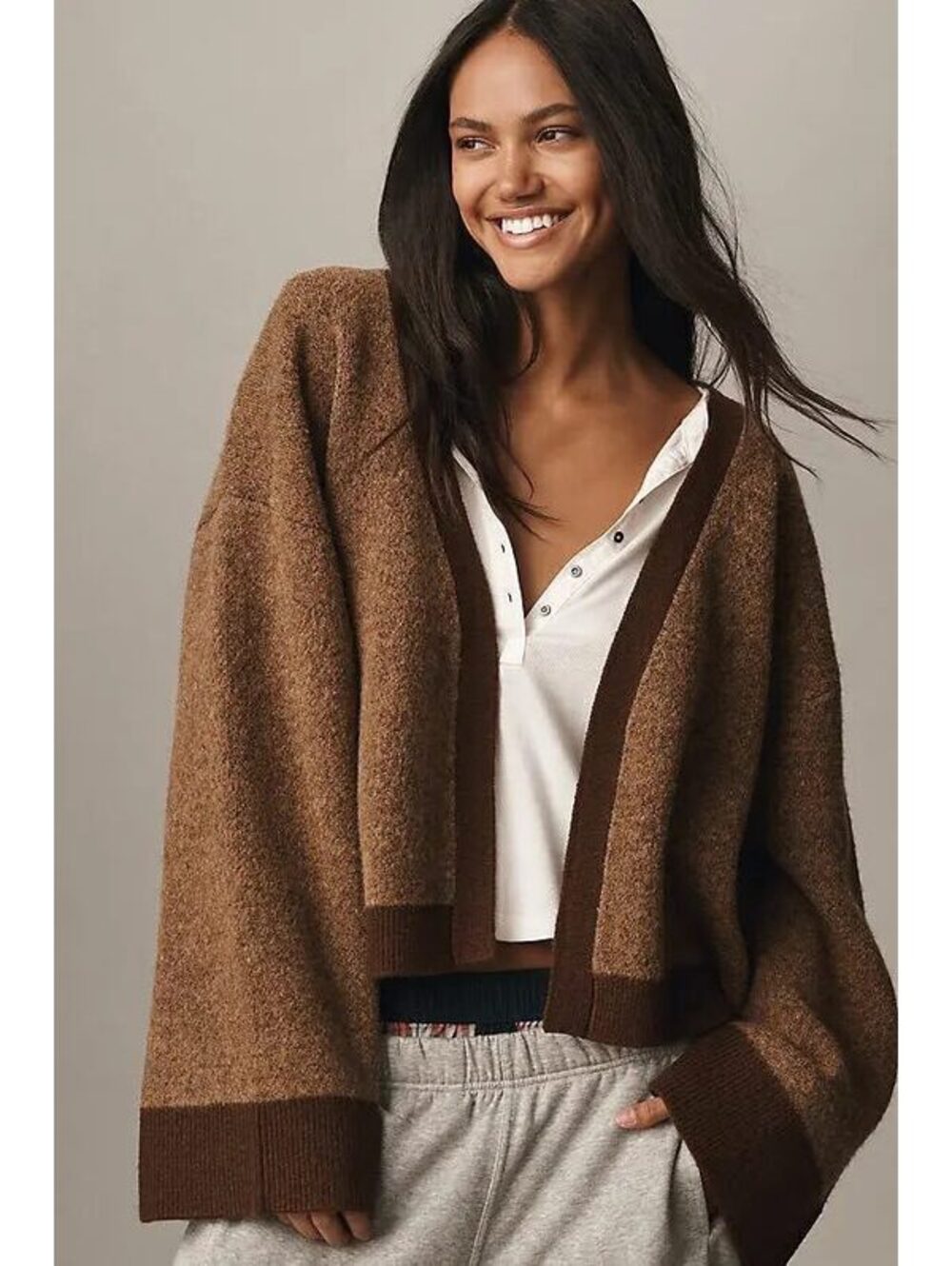 New Anthropologie Bel Kazan Skier Icon Cardigan Os